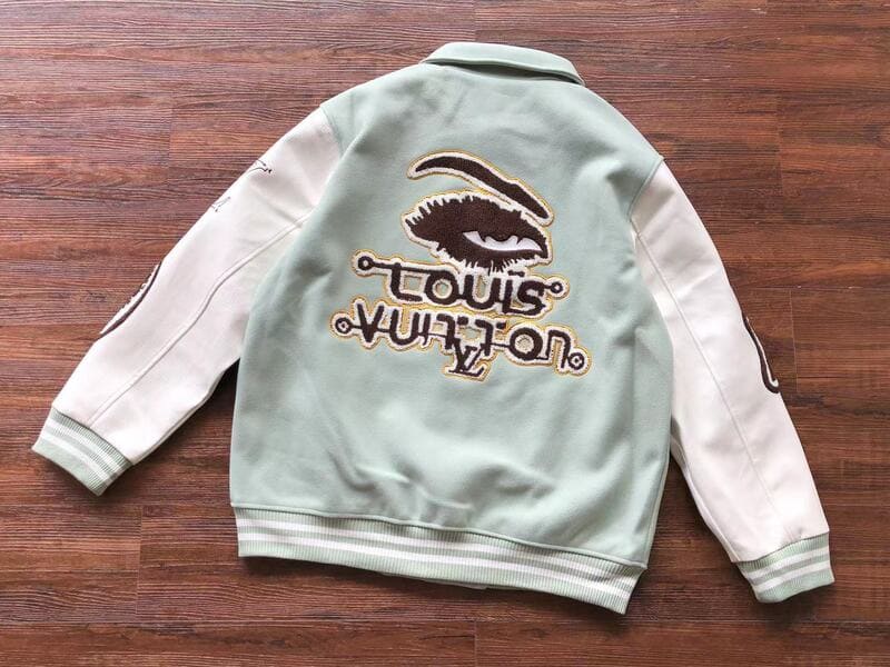 Jacket Louis Vuitton Leather and Wool Varsity