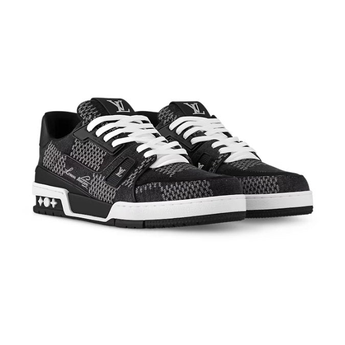 Louis Vuitton Trainer Plaid Black White