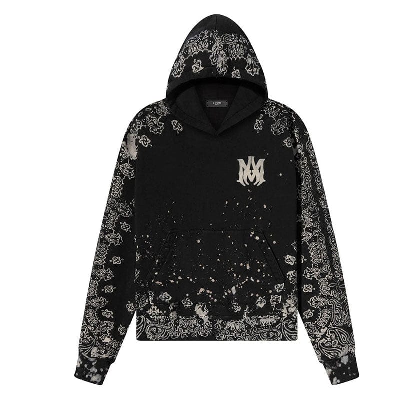 Hoodie Amiri Bandana Bleach All Over