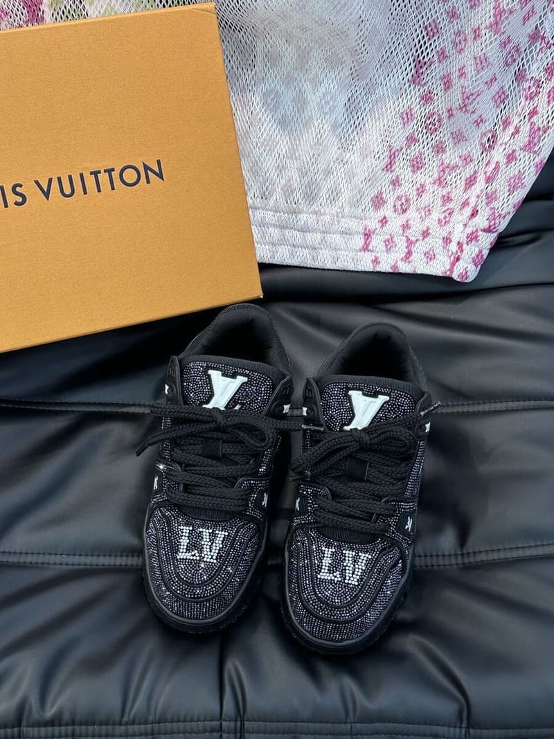 Louis Vuitton Black Crystal ‘LV Trainer Maxi’