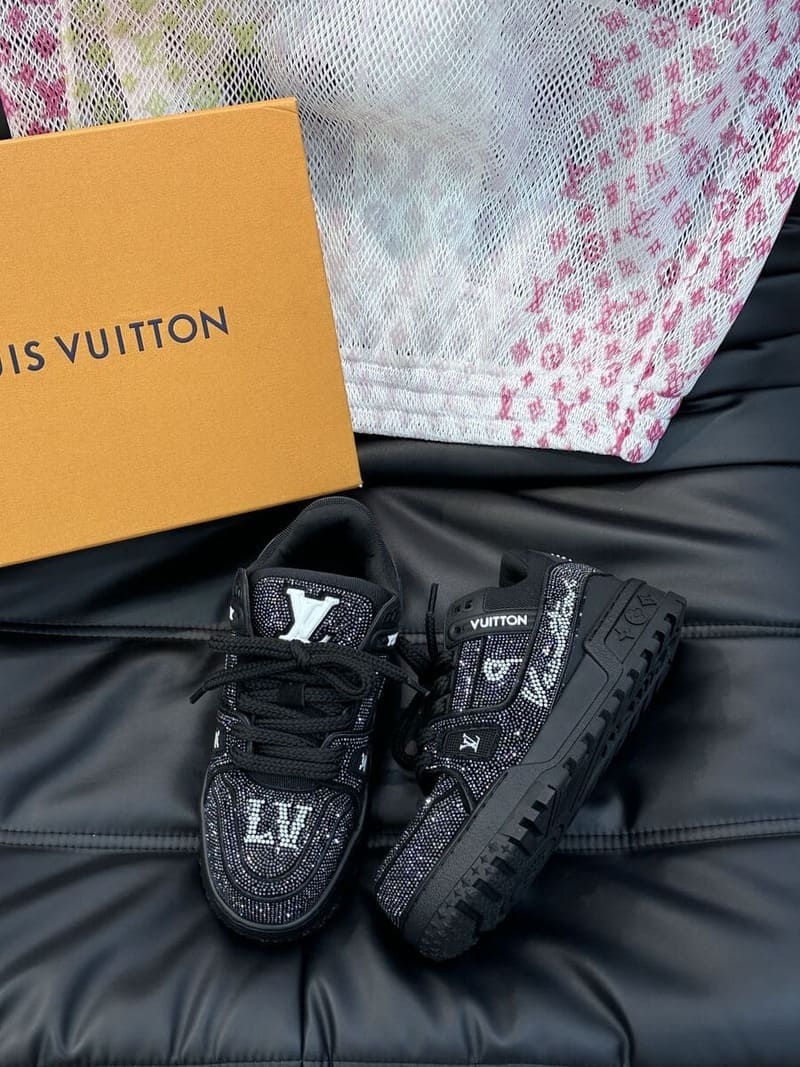 Louis Vuitton Black Crystal ‘LV Trainer Maxi’