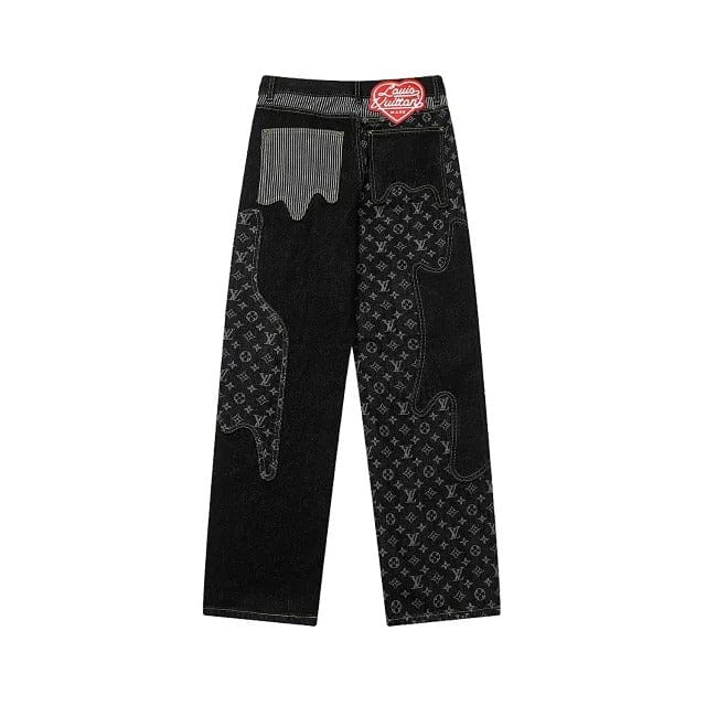 Jeans Louis Vuitton x Nigo Monogram Patchwork Denim