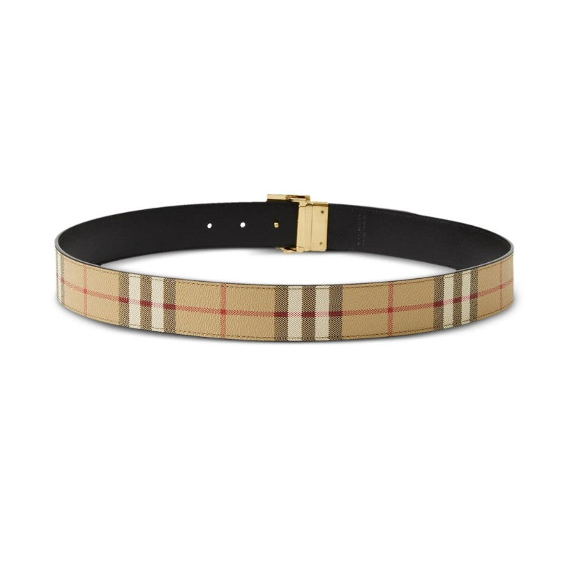 Belt Burberry Black Gold TB Plaque BY001