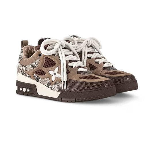 Louis Vuitton Skate Brown Snakeskin Monogram