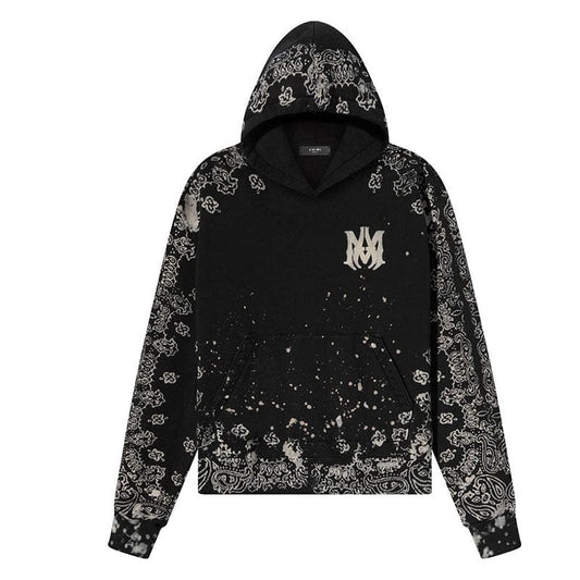 Hoodie Amiri Bandana Bleach All Over